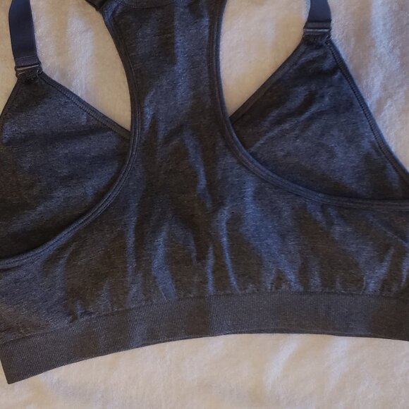 PUMA Racer Back Exercise Bra Dark Grey in size M - Picture 2 of 3